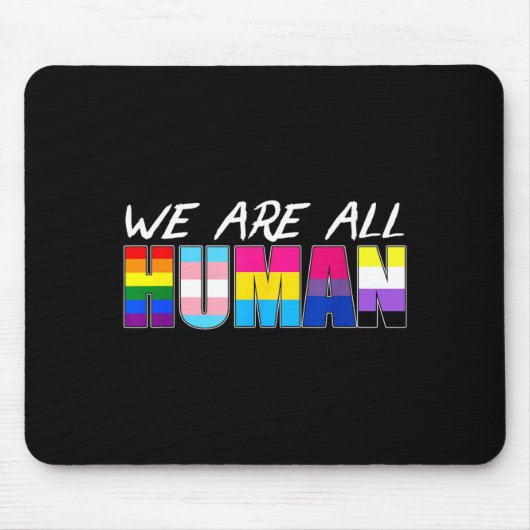 We Are All Human Lgbt Muismat (Voorkant)