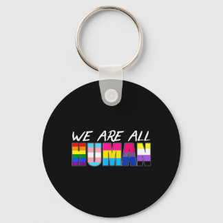 We Are All Human Lgbt Sleutelhanger