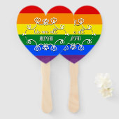 We Are All Human LGBTQ Pride Maand Handwaaier (Voorkant en achterkant)