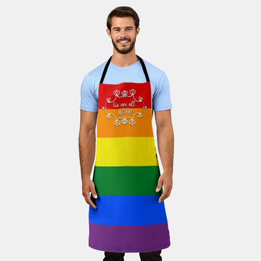 We Are All Human LGBTQ Pride Maand Schort (Gedragen)