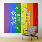 We Are All Human LGBTQ Pride Maand Wandkleed (In Situ (horizontaal))
