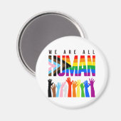 We are all human magneet (Voorkant / Achterkant)