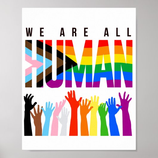 We are all human poster (Voorkant)