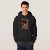 We Are All Human Pride Sunflower Peace African Rai Hoodie (Voorkant volledig)