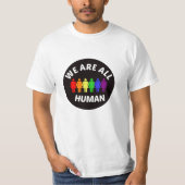We are all human t-shirt (Voorkant)
