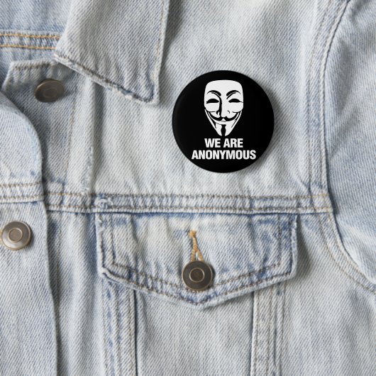 We are Anonymous. Ronde Button 5,7 Cm (In situ)