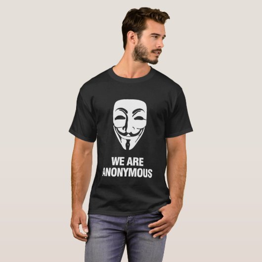 WE ARE ANONYMOUS. T-SHIRT (Voorkant volledig)