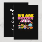 We Are Better Together Inspiratief Ontwerp Feestdagenkaart (Voorkant / Achterkant)