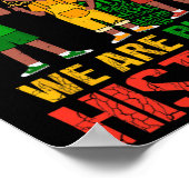 We Are Black History Month Afro-Amerikaanse Kinder Poster (Hoek)