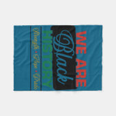 We are black history proud juneteenth  fleece deken (Voorkant (Horizontaal))