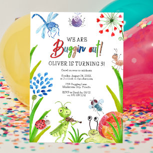 We Are Bugging Out   Verjaardagsfeestje Kaart