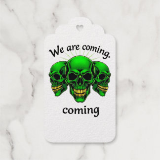 We Are Coming: Kracht en Angst in één ontwerp Cadeaulabels
