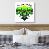 We Are Coming: Kracht en Angst in één ontwerp Canvas Afdruk (Insitu (Slaapkamer))
