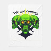 We Are Coming: Kracht en Angst in één ontwerp Fleece Deken (Voorkant)