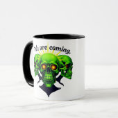 We Are Coming: Kracht en Angst in één ontwerp Mok (Voorkant links)