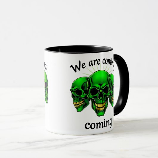 We Are Coming: Kracht en Angst in één ontwerp Mok (Voorkant rechts)