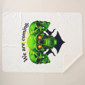 We Are Coming: Kracht en Angst in één ontwerp Sherpa Deken (Voorkant (horizontaal))