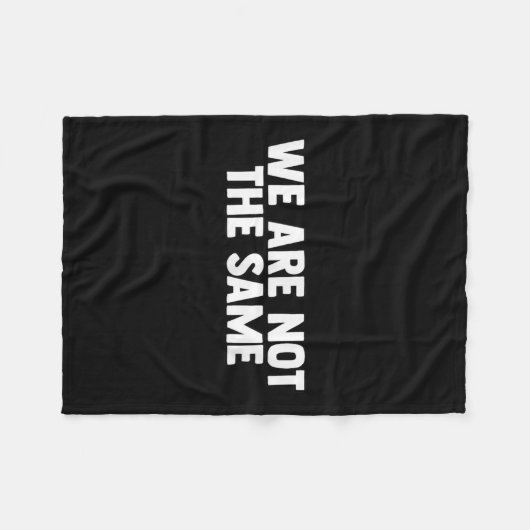 We Are Different Not Same Motivation Drive Wer  Fleece Deken (Voorkant (Horizontaal))