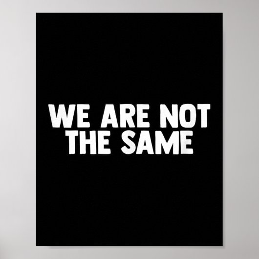 We Are Different Not Same Motivation Drive Wer Poster (Voorkant)
