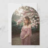 We are Enchanted To Meet You Butterfly Baby Shower Kaart (Achterkant)