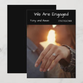 We Are Engaged Fotokaartje | Modern Kaart (Voorkant / Achterkant)