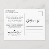 We Are Engaged Huidige Foto Aankondiging Ansichtk (Achterkant)