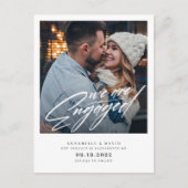 We Are Engaged Huidige Foto Aankondiging Ansichtk (Voorkant)