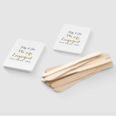 We are Engaged purple gold name date elegant simpl Handwaaier (Niet-gemonteerd)