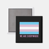 We Are Everywhere magneet (transgender) (Voorkant / Achterkant)