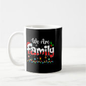 We Are Family 2025 Christmas Pajama Funny Matching Koffiemok (Links)