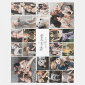 We Are Family Aangepaste tekst 20-foto collage Fleece Deken (Voorkant)