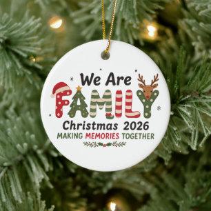 We Are Family Kerstmis 2026 Herinneringen Maken Xm Keramisch Ornament