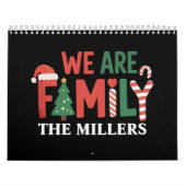 We Are Family Personalized Christmas Family Couple Kalender (Hoes)