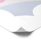 We Are Flying High Cute Kite Baby Shower Poster (Hoek)