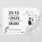 We are getting Married Kaart (Voorkant / Achterkant)