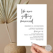 We are getting married, Modern Wedding Celebration Kaart