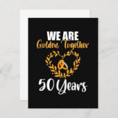 We Are Golden Together 50 Jaar Bedankkaart (Voorkant / Achterkant)