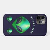 "We Are Here" Green Alien head Case-Mate iPhone Case (Achterkant (horizontaal))