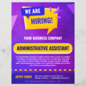 We Are Hiring Job Position Announcement Template Flyer (Voorkant)
