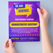 We Are Hiring Job Position Announcement Template Flyer (Hand)