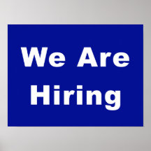 We Are Hiring Zakelijke Ramenadvertentie