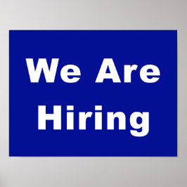 We Are Hiring Zakelijke Ramenadvertentie Poster