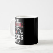 We Are Indivisible Samen Onze Stemmen Koffiemok (Voorkant links)