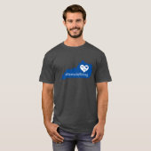 We Are KentuckyStrong State Silhouette with Heart  T-shirt (Voorkant volledig)