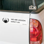 we are legion - anonymous bumpersticker (Op Truck)