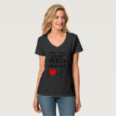 We are most alive when we're in love Love saying 3 T-shirt (Voorkant volledig)
