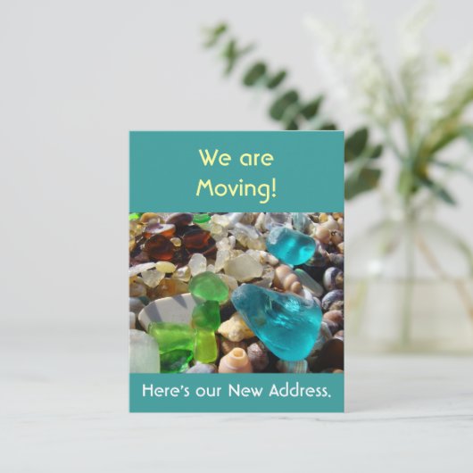 We are Moving! briefkaarten aankondigingen Nieuw A (Staand voorkant)