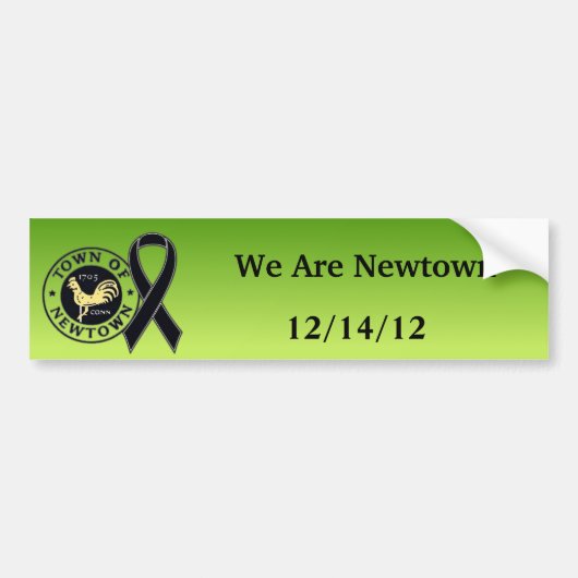 We Are Newtown Tribute Bumpersticker (Voorkant)