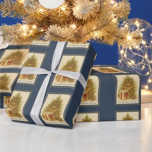 We Are Not Amused — Maine Coon Christmas Wrapping  Cadeaupapier (Feestdagen)