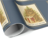 We Are Not Amused — Maine Coon Christmas Wrapping  Cadeaupapier (Rol Hoek)